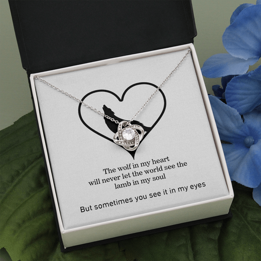 The Wolf In My Heart | Love Knot Necklace