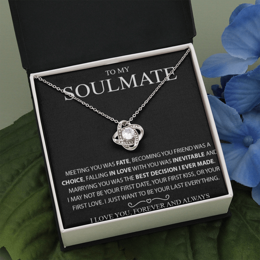 To My Soulmate | Love Knot Necklace