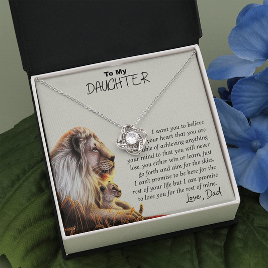 To My Daughter | Love Knot Necklace