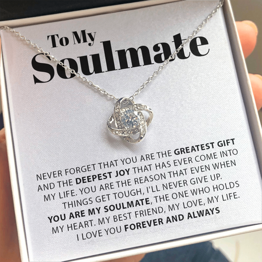 To My Soulmate | Love Knot Necklace