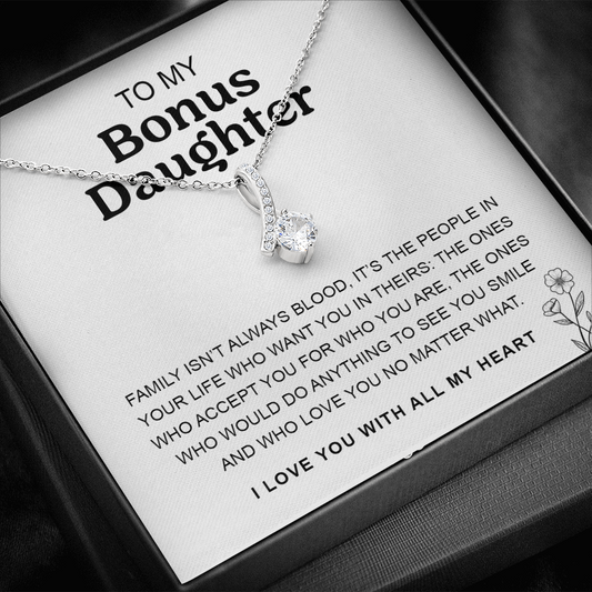 To My Bonus Daughter | Alluring Necklace