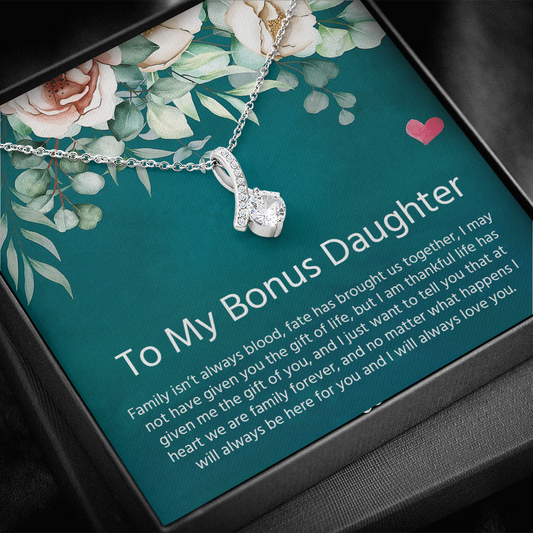 To My Bonus Daughter | Alluring Beauty Necklace